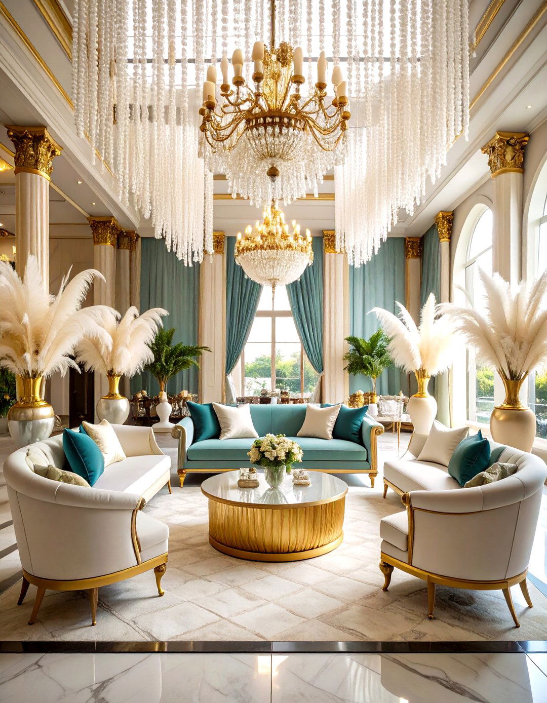 Pearl and Feather Luxury Lounge - 24 Great Gatsby Wedding Ideas