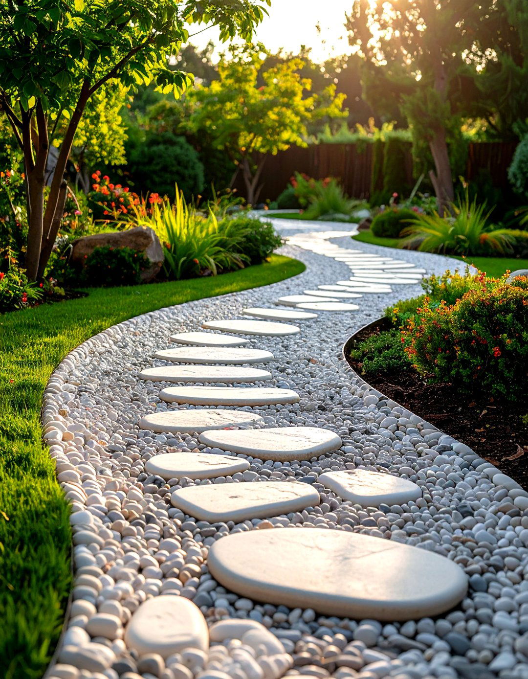 Pebble Mosaic Pathways - 24 Mosaic Garden Ideas