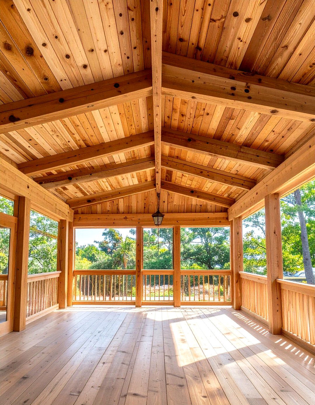Pecky Cypress Ceiling Planks - 24 Rustic Ceiling Ideas