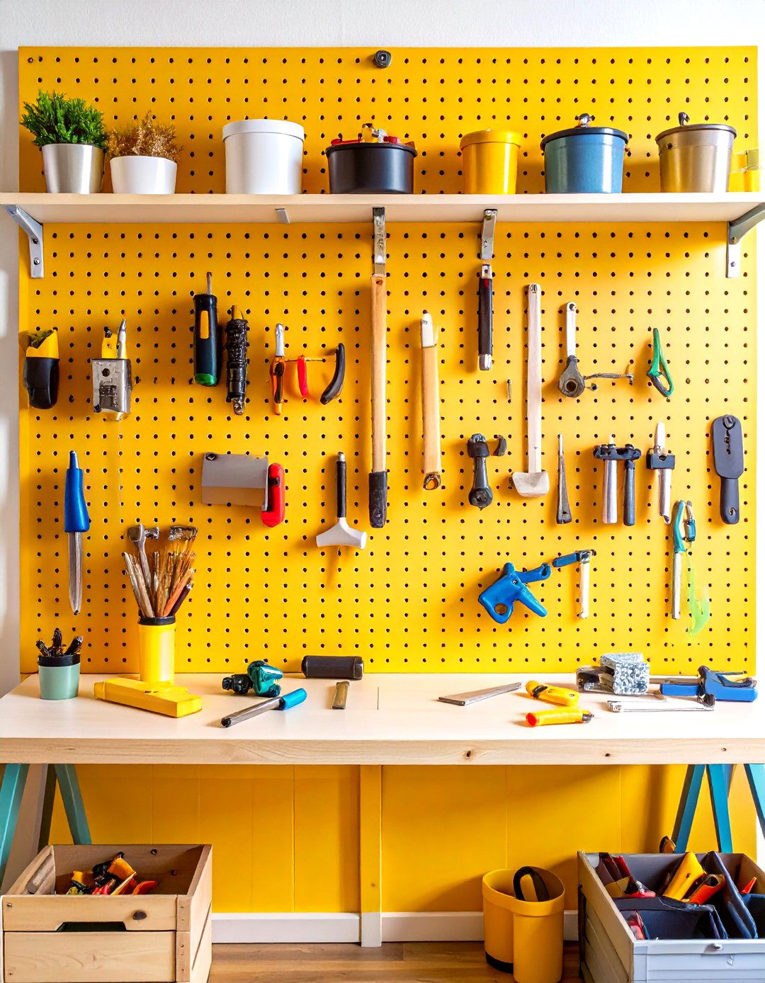 Pegboard Organization Systems - 24 Office Storage Ideas