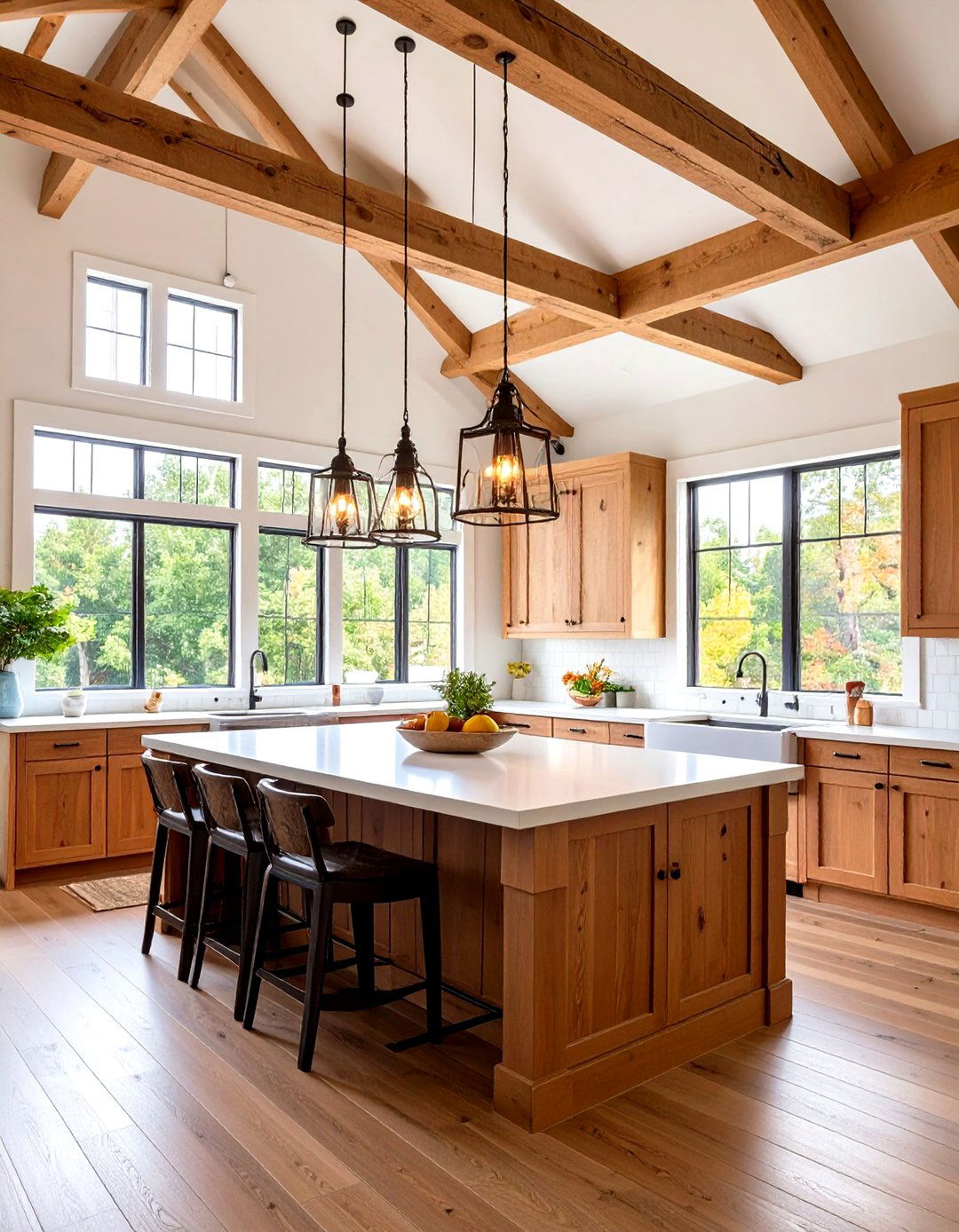Pendant Light Clusters - 24 Vaulted Ceiling Lighting Ideas