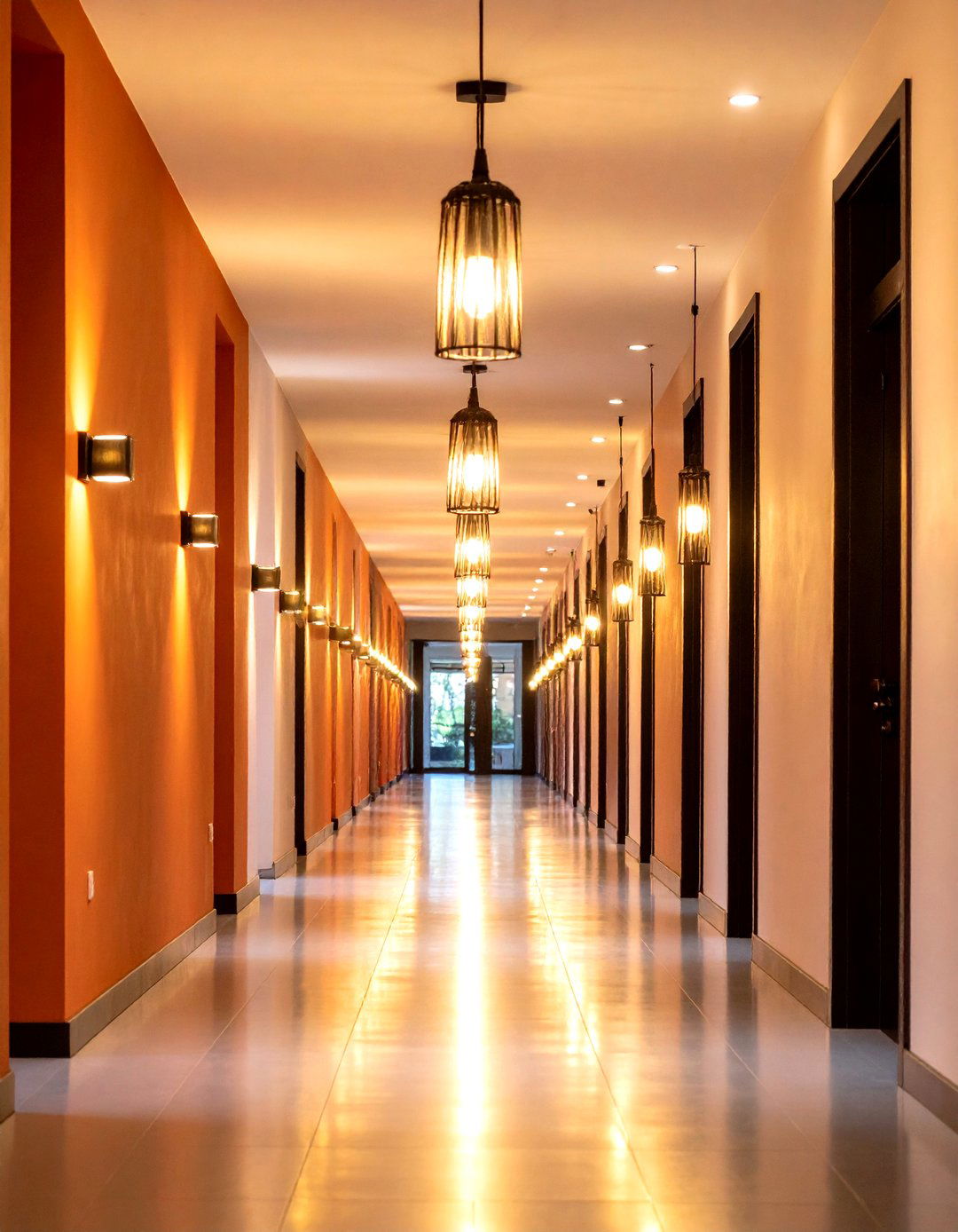 Pendant Lighting Features - 24 Narrow Hallway Ideas
