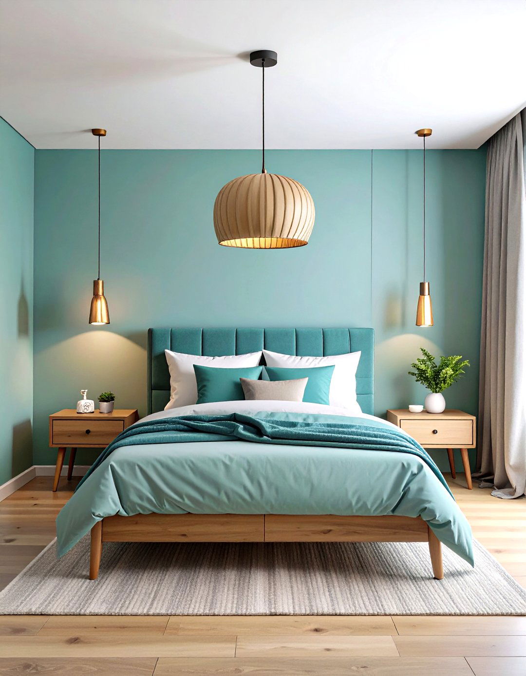 Pendant Lights as Bedside Lighting - 24 Small Bedroom Lighting Ideas