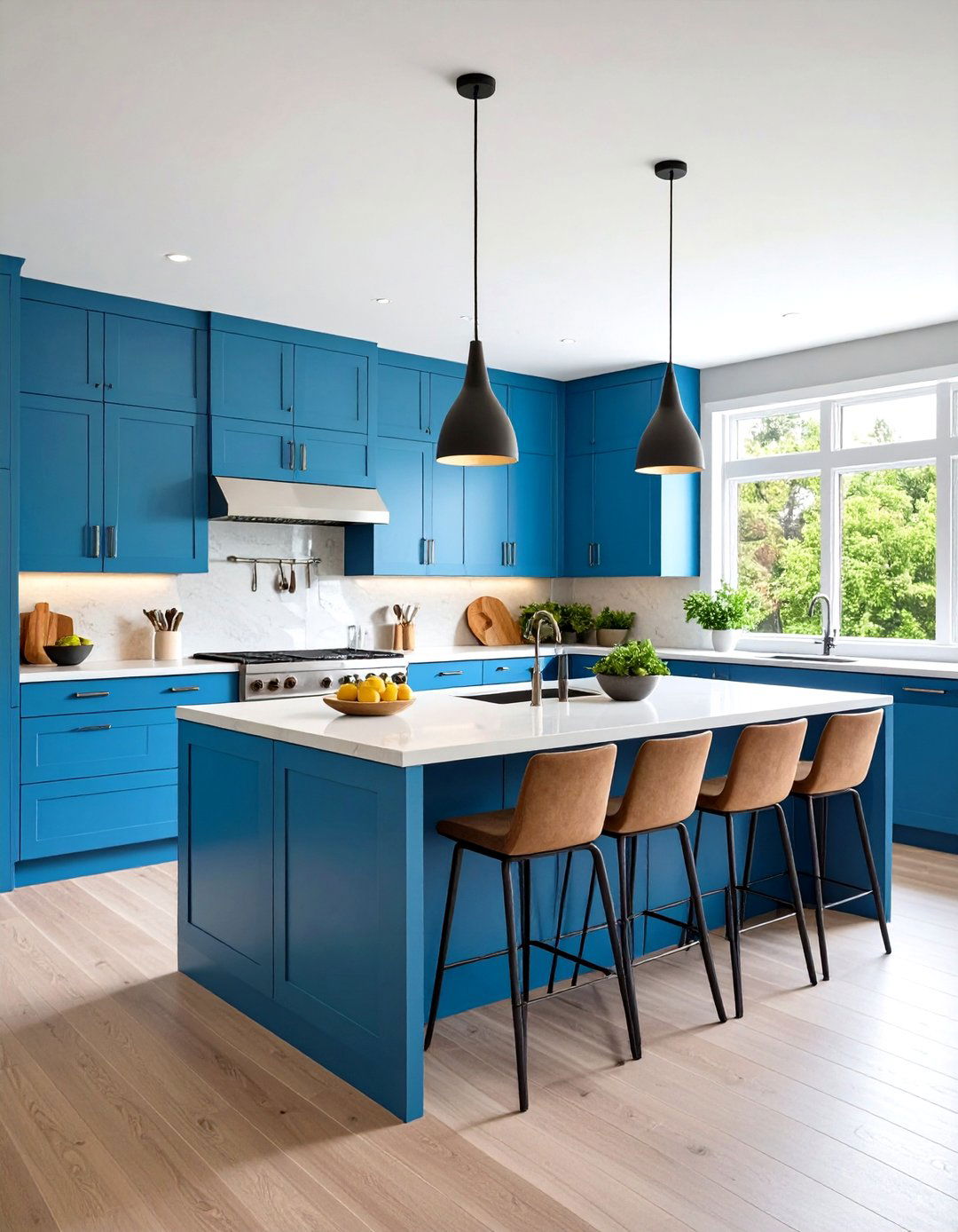 Peninsula Kitchen with Connected Island Alternative - 24 Modern Kitchen Ideas