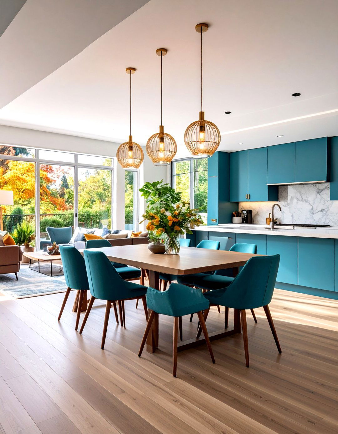 Peninsula Pass Through Dining - 24 Eat in Kitchen Ideas