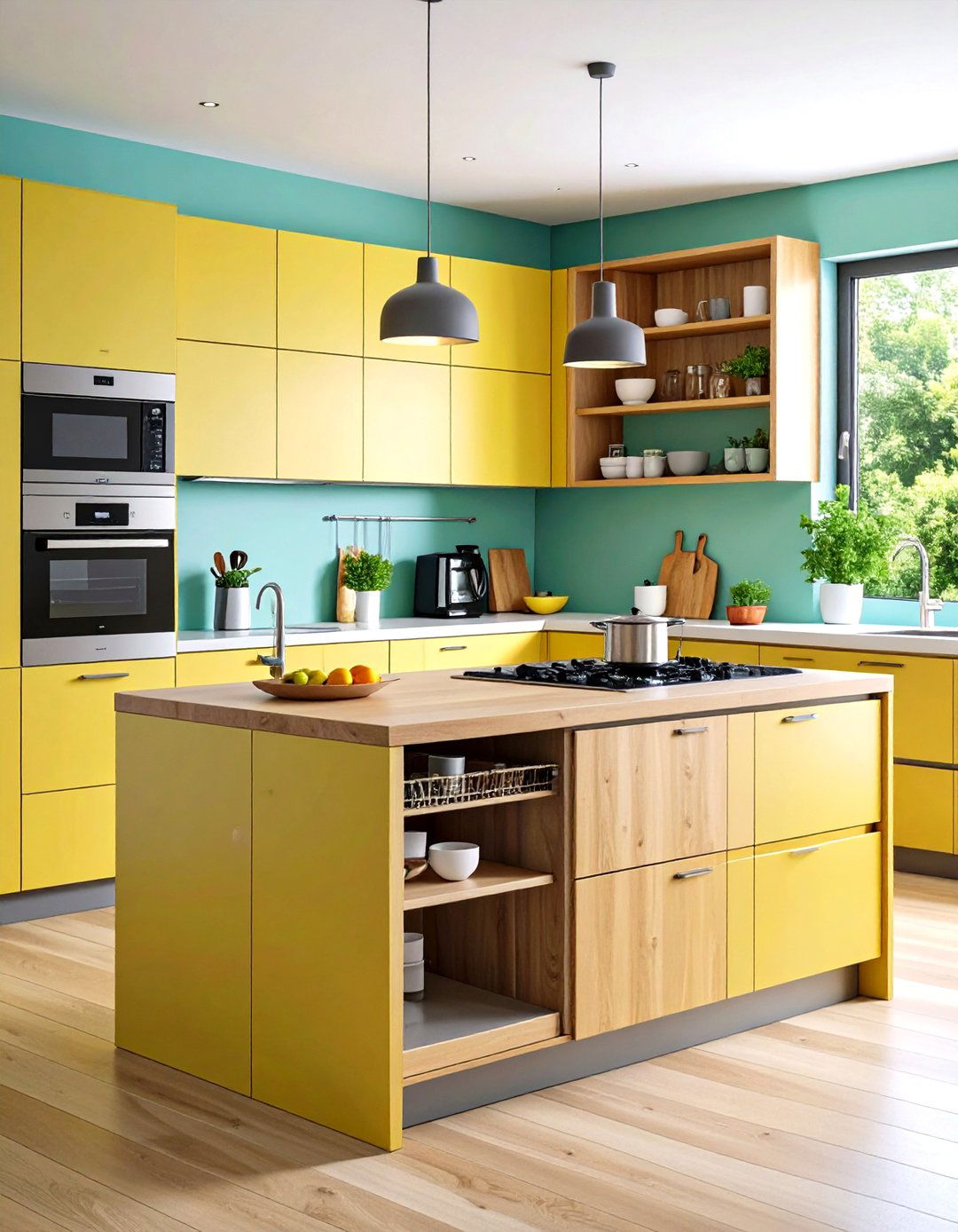Peninsula with Integrated Appliance Garage - 24 Kitchen Peninsula Ideas