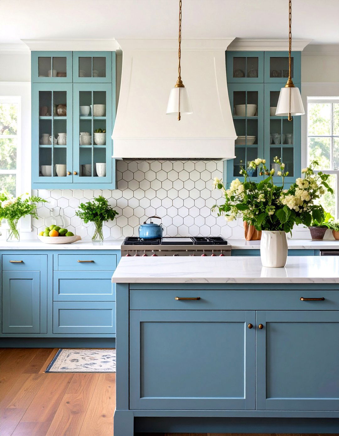 Penny Tile Backsplash with Vintage Character - 24 Kitchen Backsplash Ideas