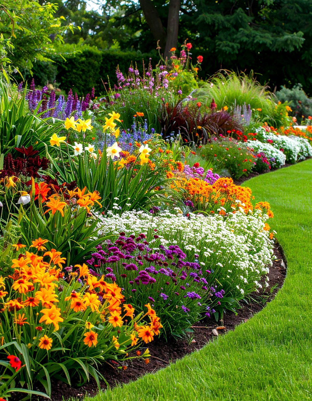 Perennial Border Flower Beds - 24 Front Yard Flower Bed Ideas
