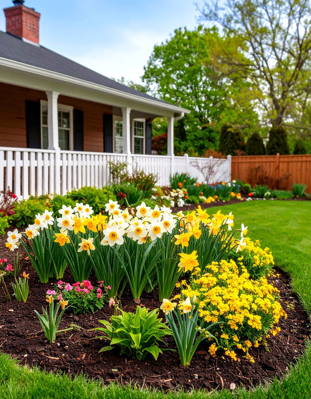 Perennial Border Integration Daffodil Scheme - 24 Daffodil Garden Ideas