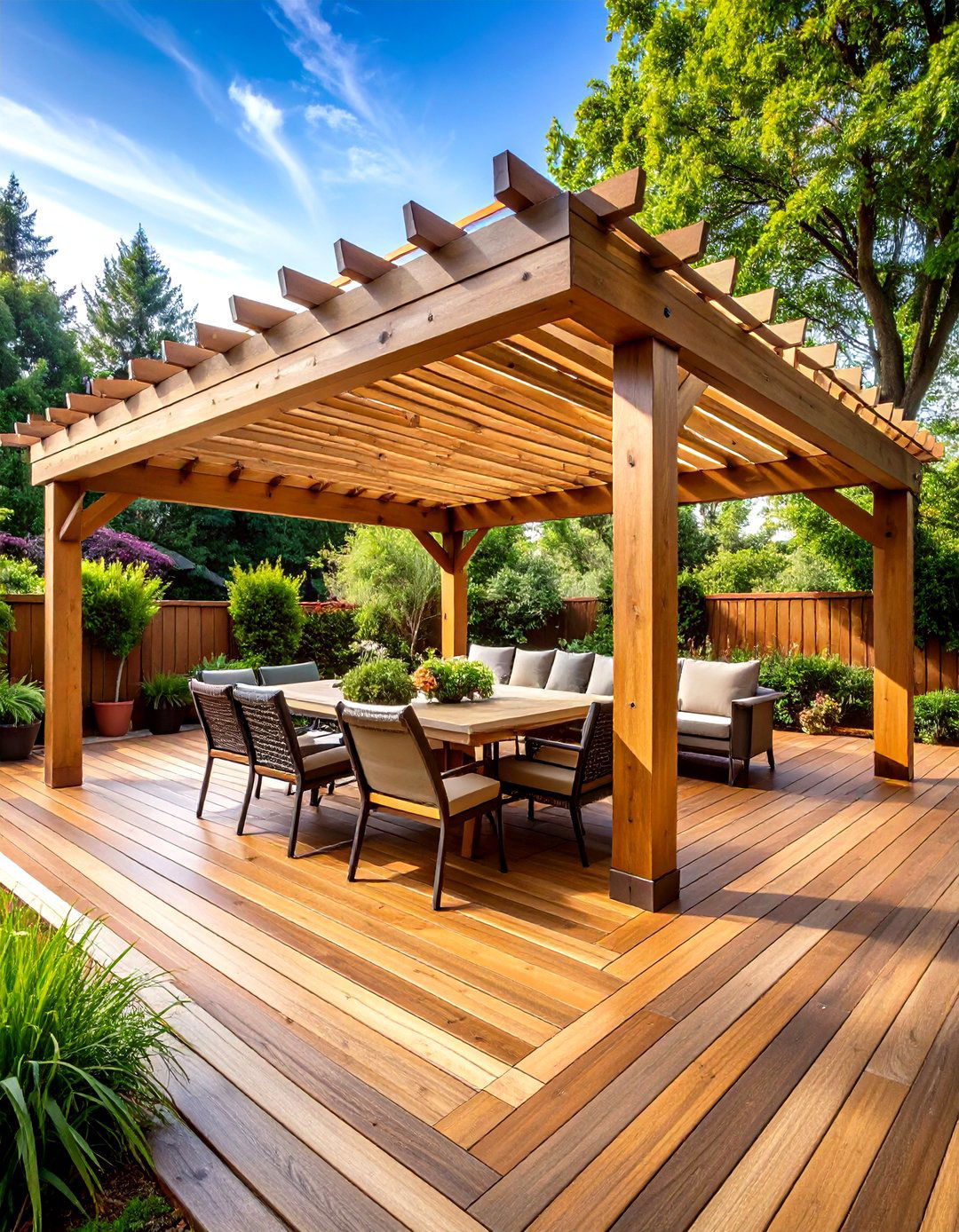Pergola Deck Cover - 24 Covered Deck Ideas