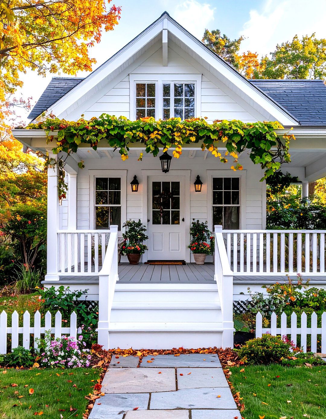Pergola Overhead Structure Porch - 24 Small Cape Cod Front Porch Ideas