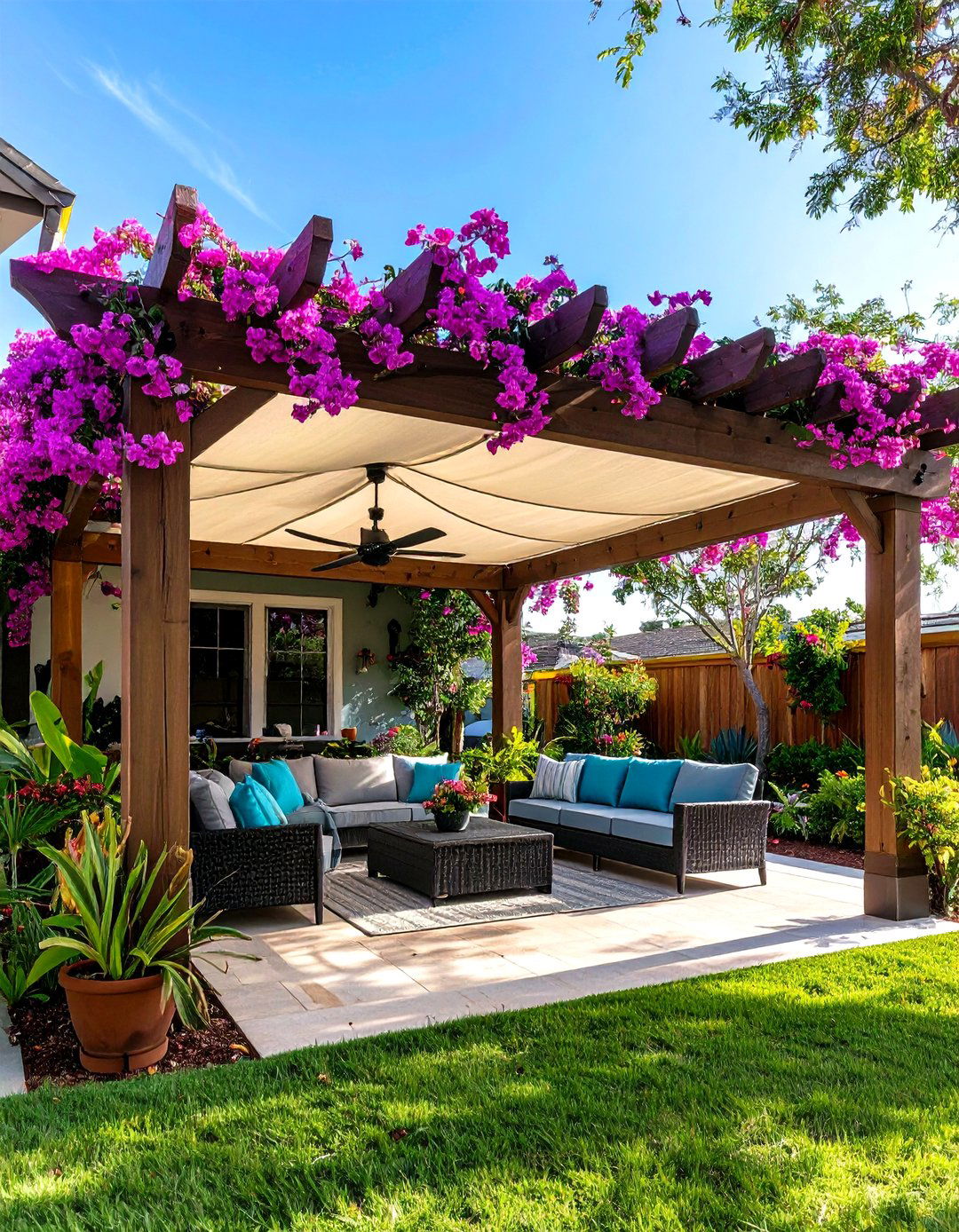 Pergola Shade Retreat - 24 Florida Backyard Ideas