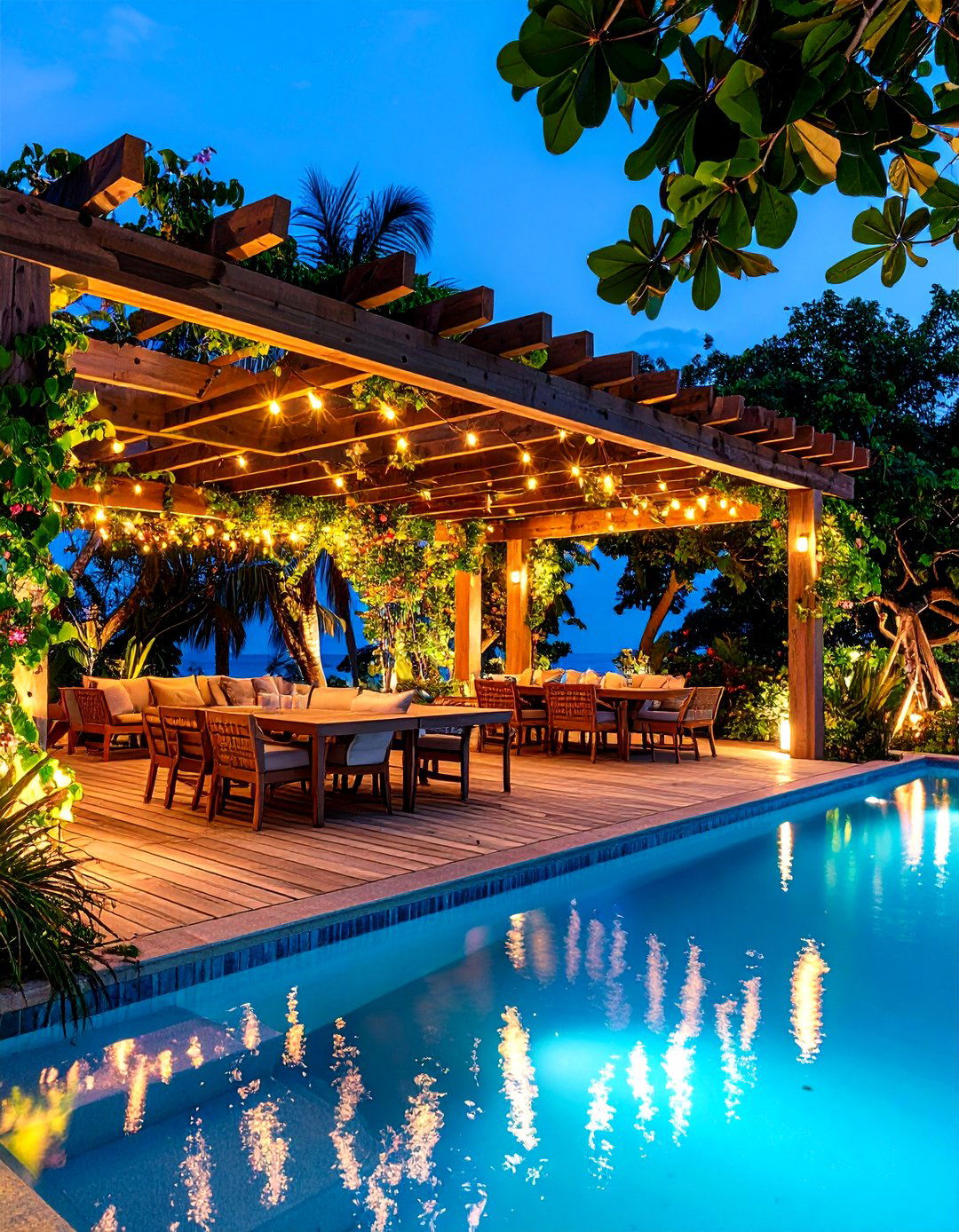 Pergola Shade Structures - 24 Lagoon Pool Design Ideas