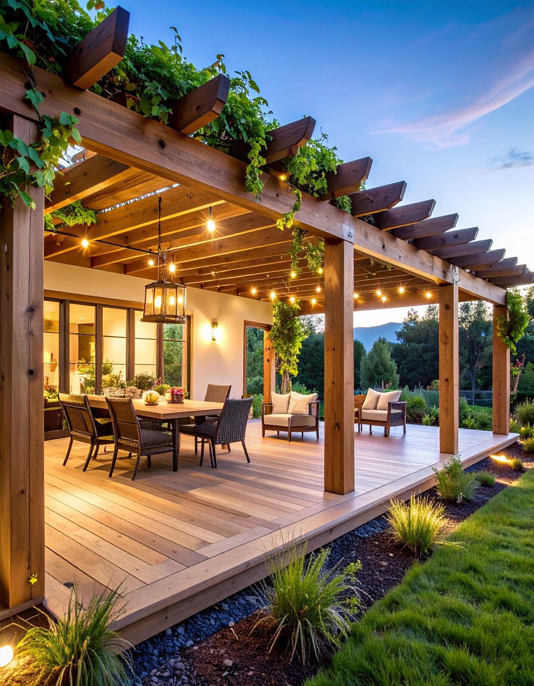 Pergola and Overhead Structure Integration - 24 Raised Ranch Front Porch Ideas