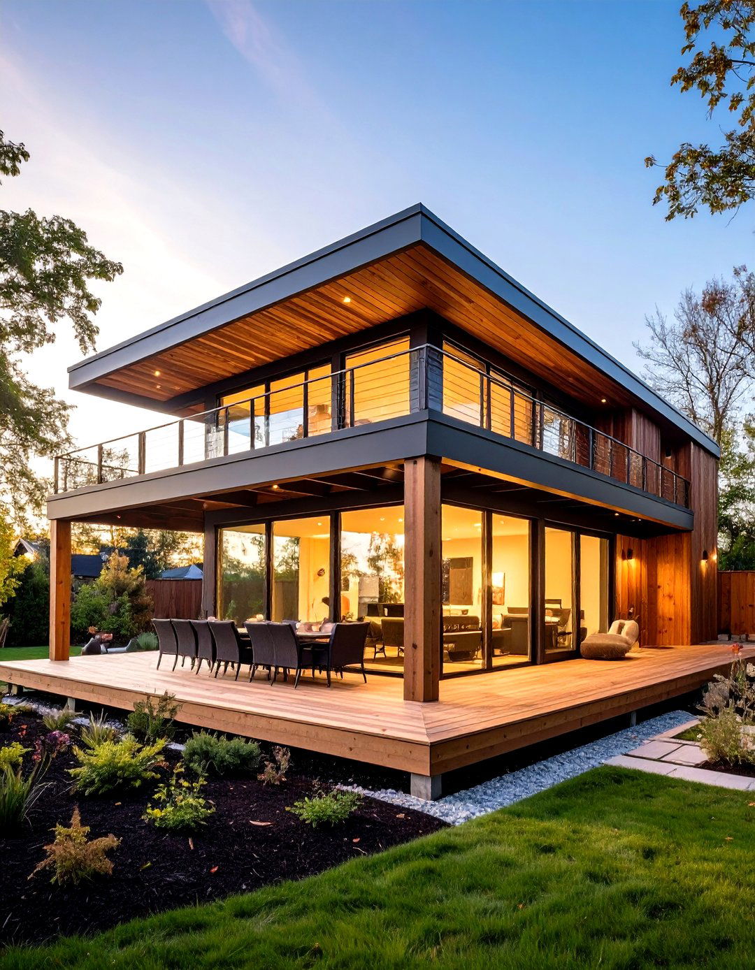 Pergola with Multi Level Roof Design - 24 Small Patio Pergola Ideas