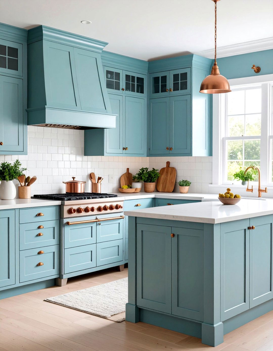 Periwinkle Blue Gray Paint for Cottage Style Kitchens - 24 Blue-gray Paint Colors