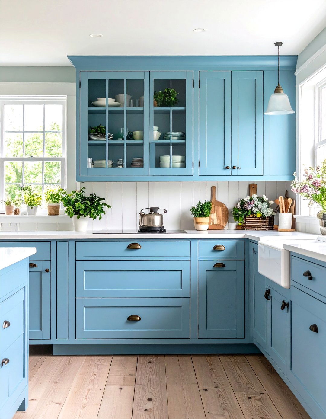 Periwinkle Cottage Kitchen Charm - 24 Purple Kitchen Ideas