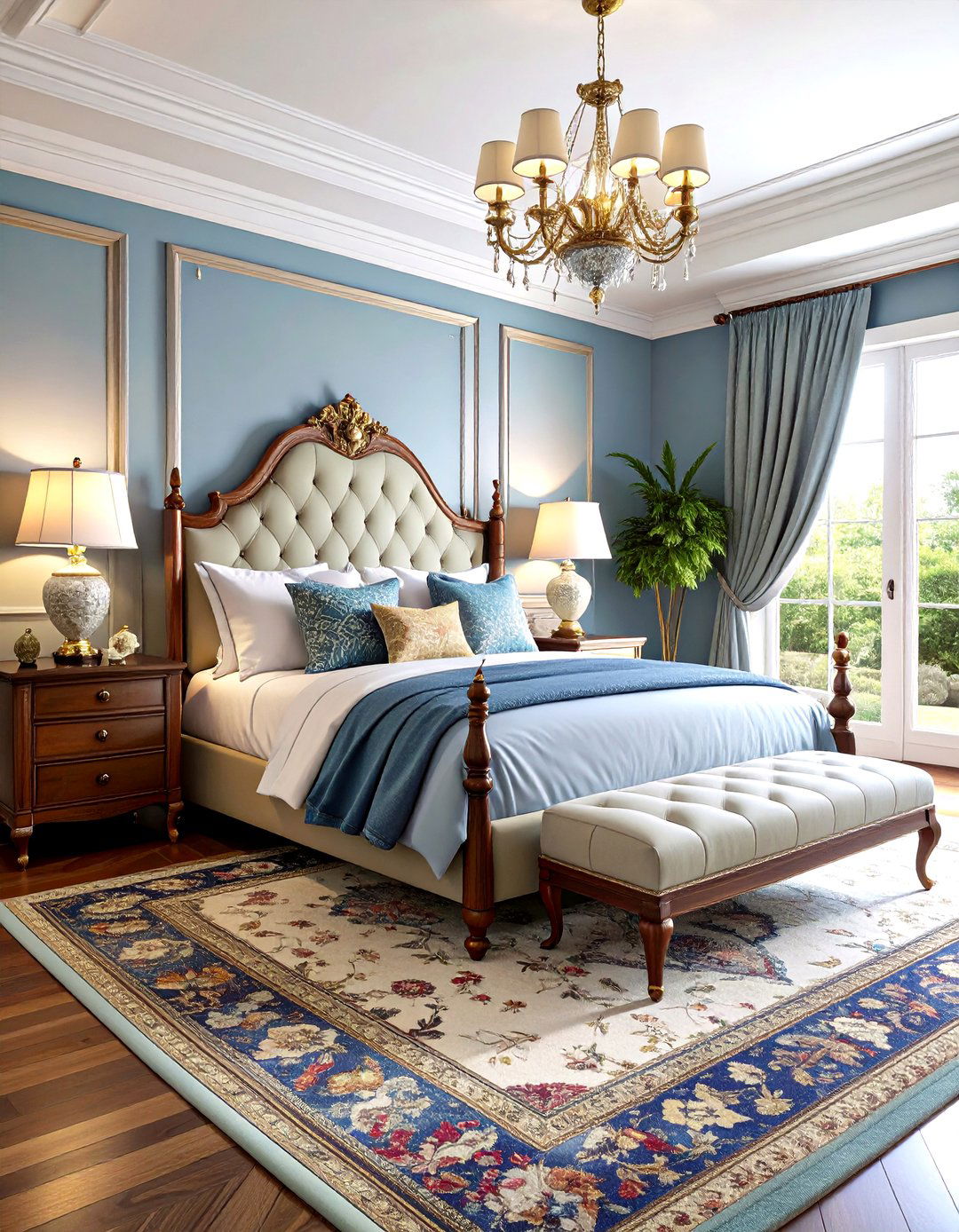 Periwinkle Traditional Bedroom Suite - 24 Periwinkle Bedroom Ideas