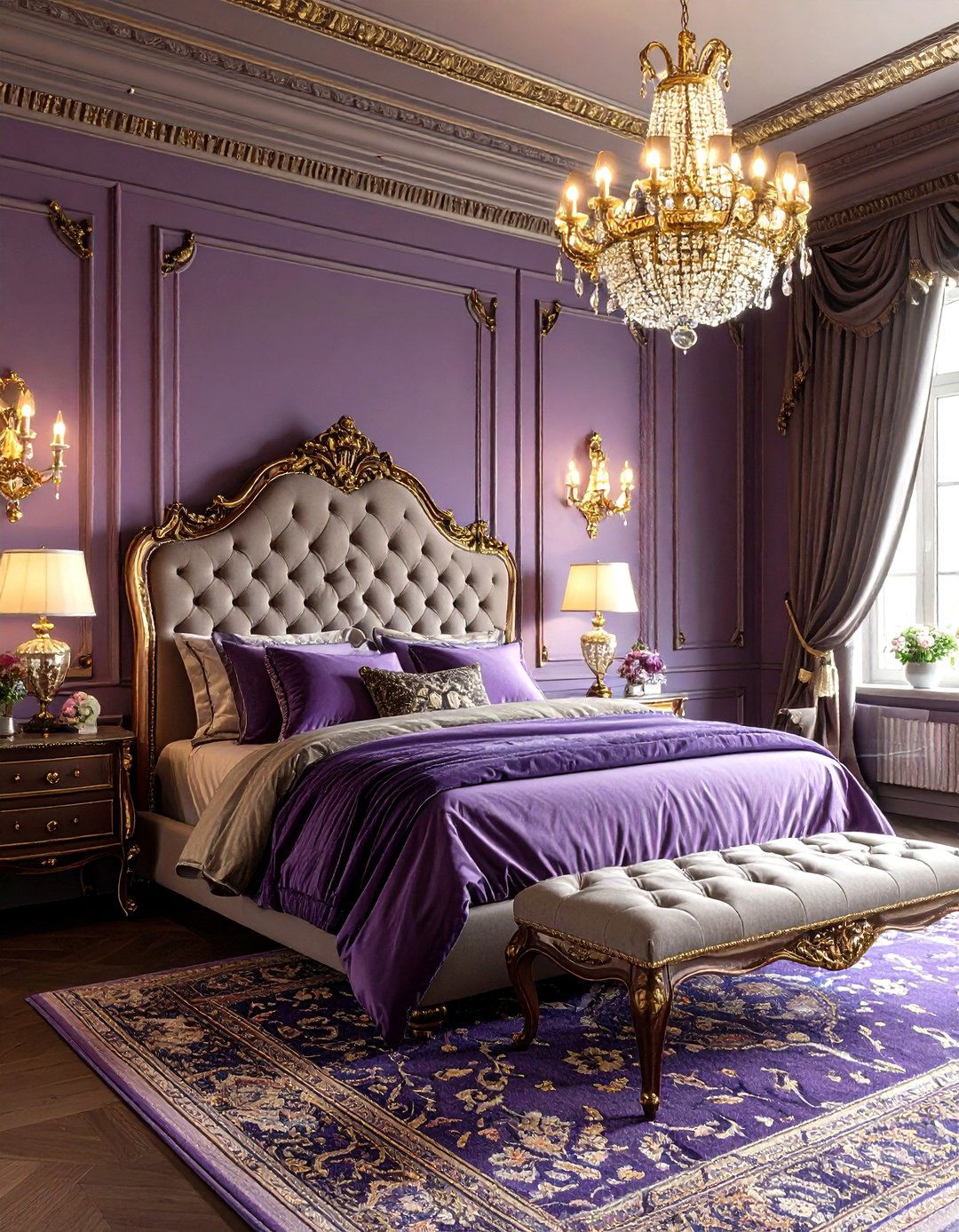 Periwinkle Victorian Romance Bedroom - 24 Periwinkle Bedroom Ideas