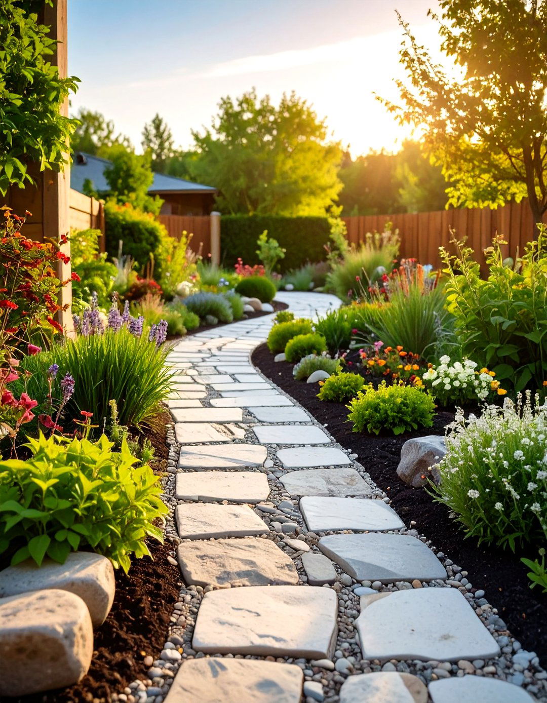 Permeable Eco Friendly Cobblestone Installation - 24 Cobble Stone Walkway Ideas