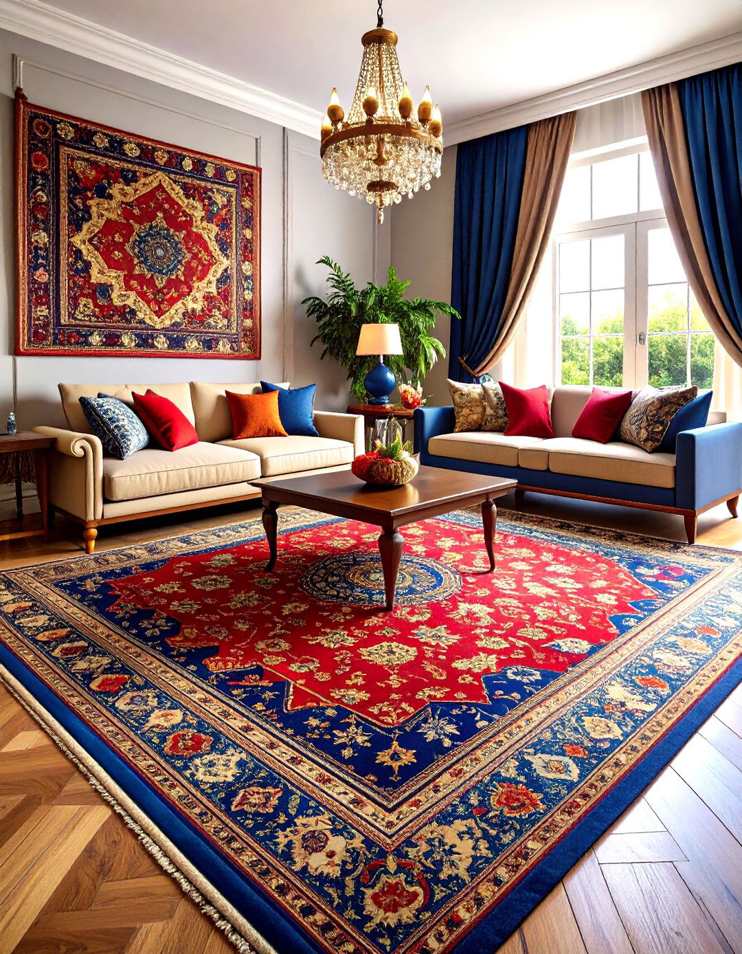 Persian Rug Foundation - 24 Traditional Living Room Ideas