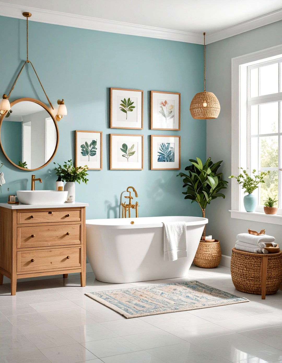 Personal Art and Photography - 24 Cozy Bathroom Ideas