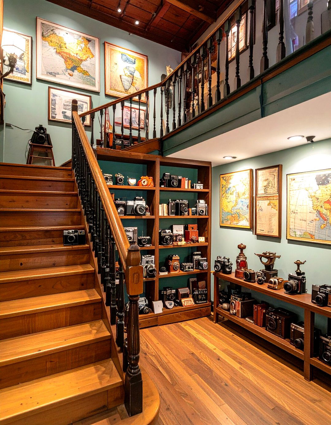 Personal Collection Showcases - 24 Staircase Wall Ideas