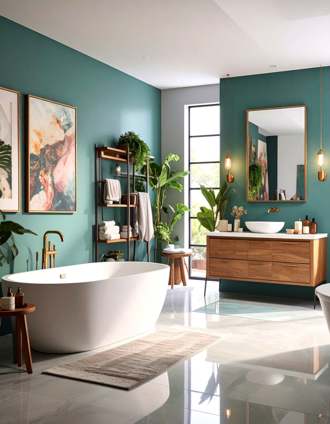 Personalized Art Gallery Display - 24 Elegant Bathroom Decor Ideas