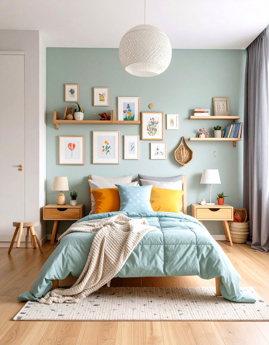Personalized Gallery Walls - 24 Shared Kids' Room Design Ideas