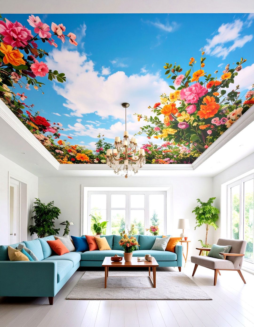 Personalized Photo Ceiling Murals - 24 Ceiling Murals