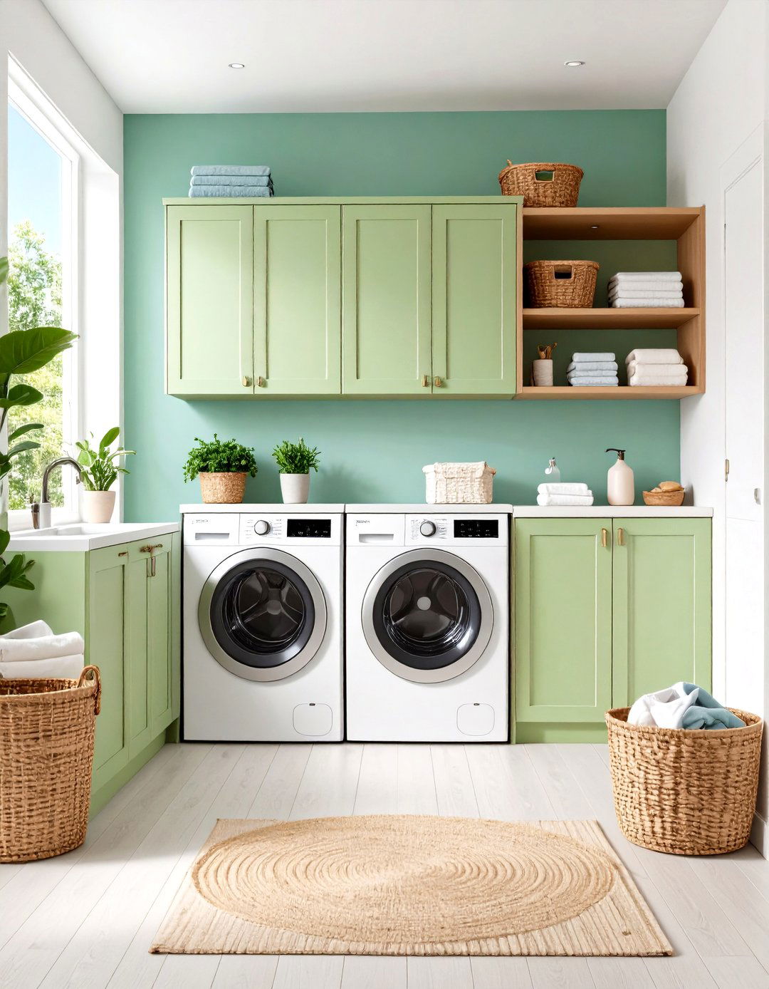 Pet Care Integration Cabinet Features - 24 Laundry Room Cabinet Ideas