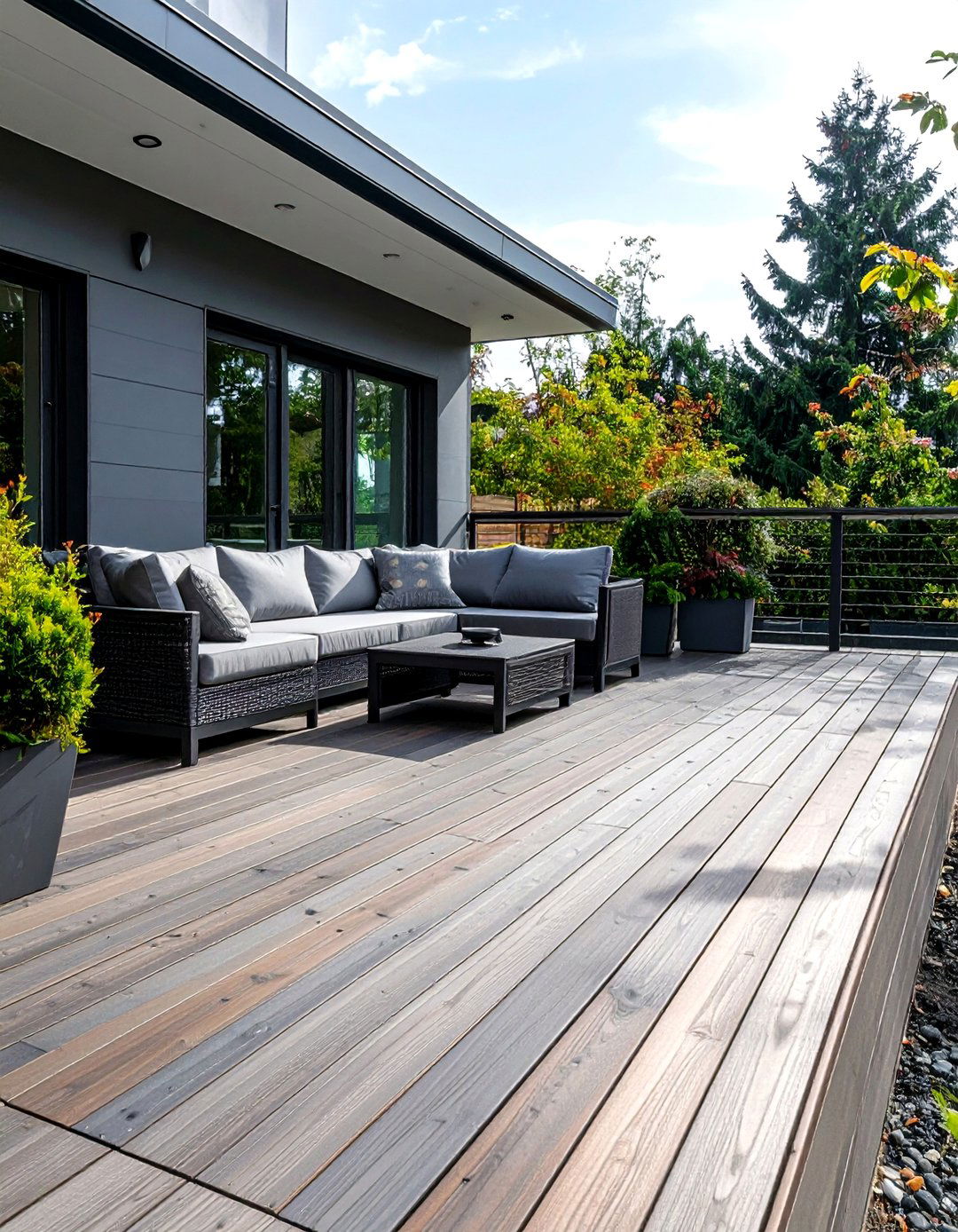 Pewter Gray Sophistication - 24 Deck Color Ideas