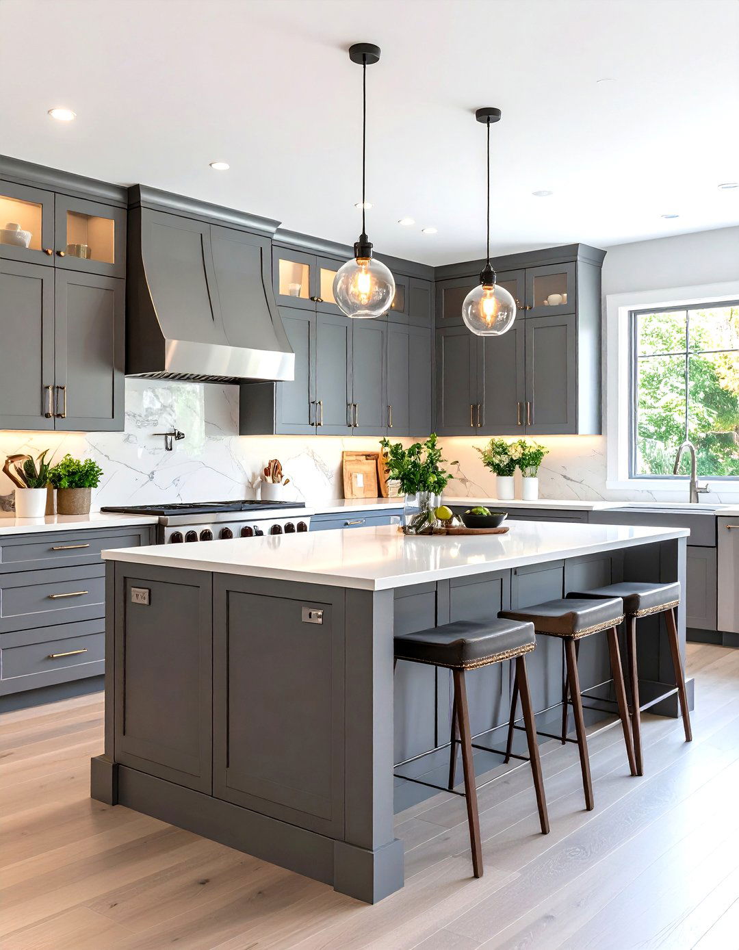 Pewter Kitchen Islands - 24 Kitchen Island Color Ideas