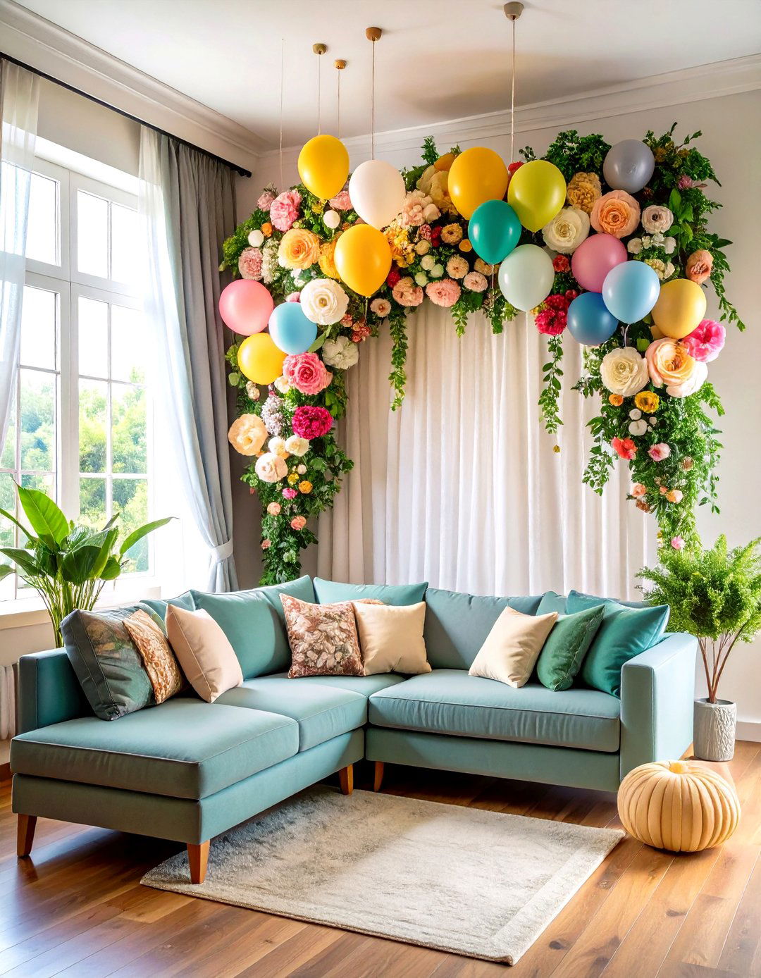 Photo Backdrop Corners - 24 Mother's Day Decoration Ideas