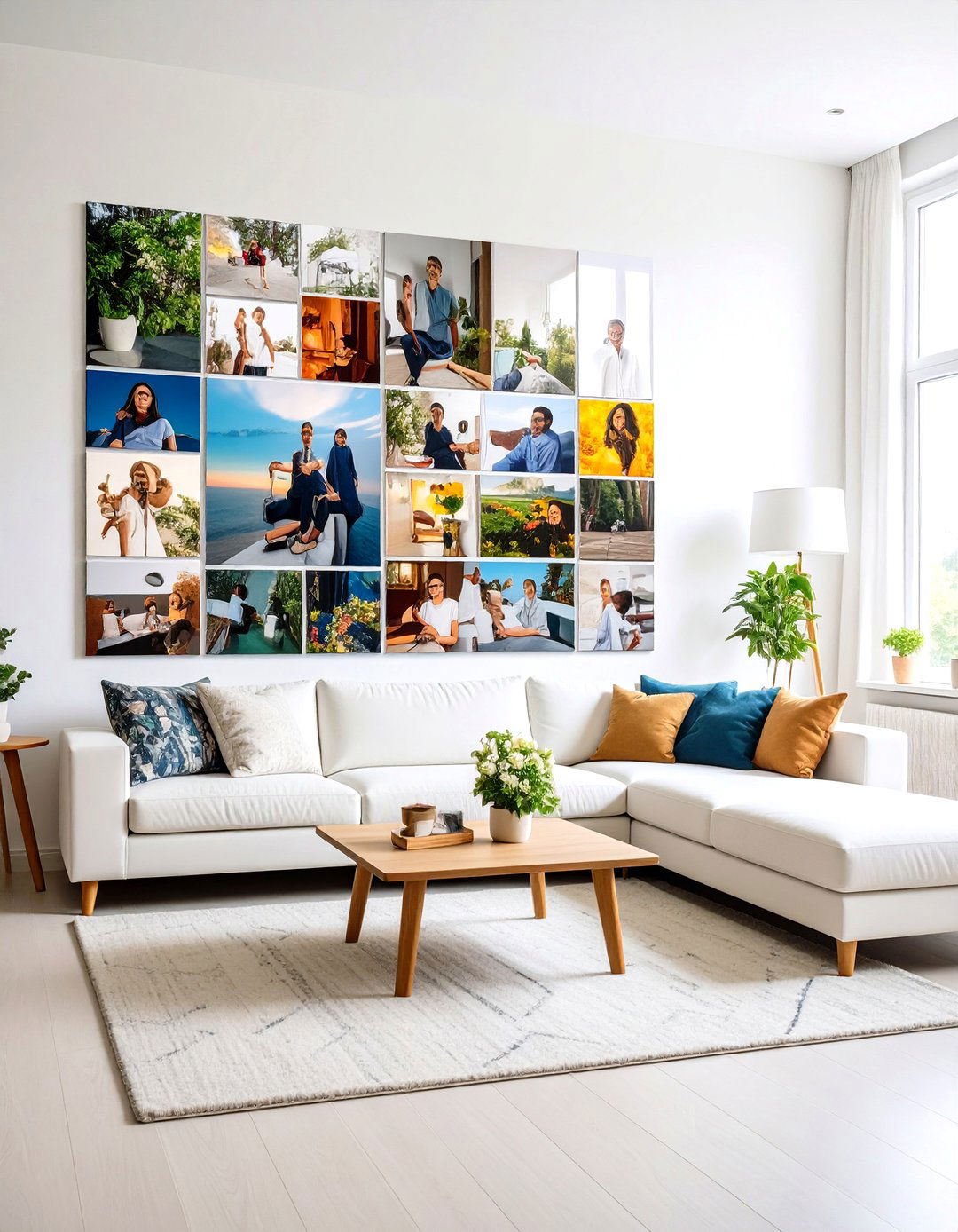 Photo Collage Canvas Creation - 24 Family Picture Wall Ideas