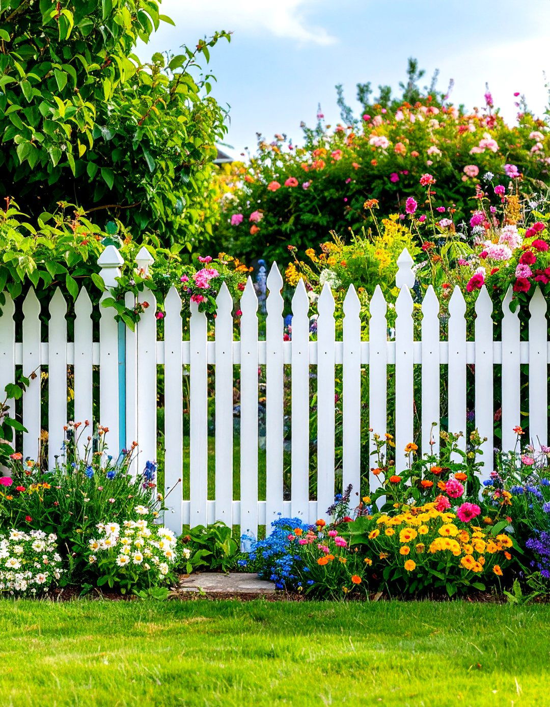 Picket Fence Boundary Designs - 24 Cottage Garden Ideas