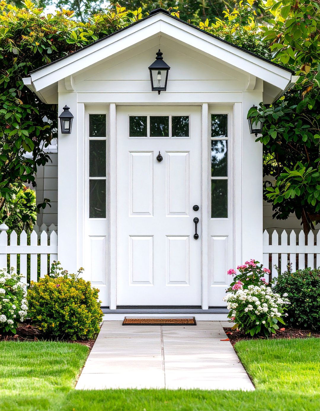 Pickled Oak White Stained Front Door - 24 Stained Front Door Ideas