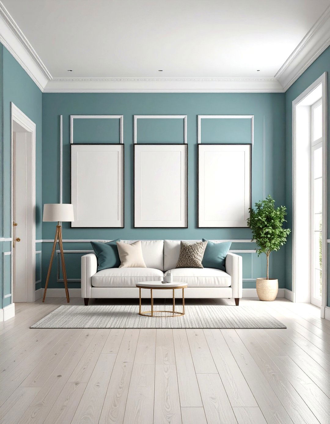 Picture Frame Panel Molding for Gallery Wall Effect - 24 Wall Molding Ideas