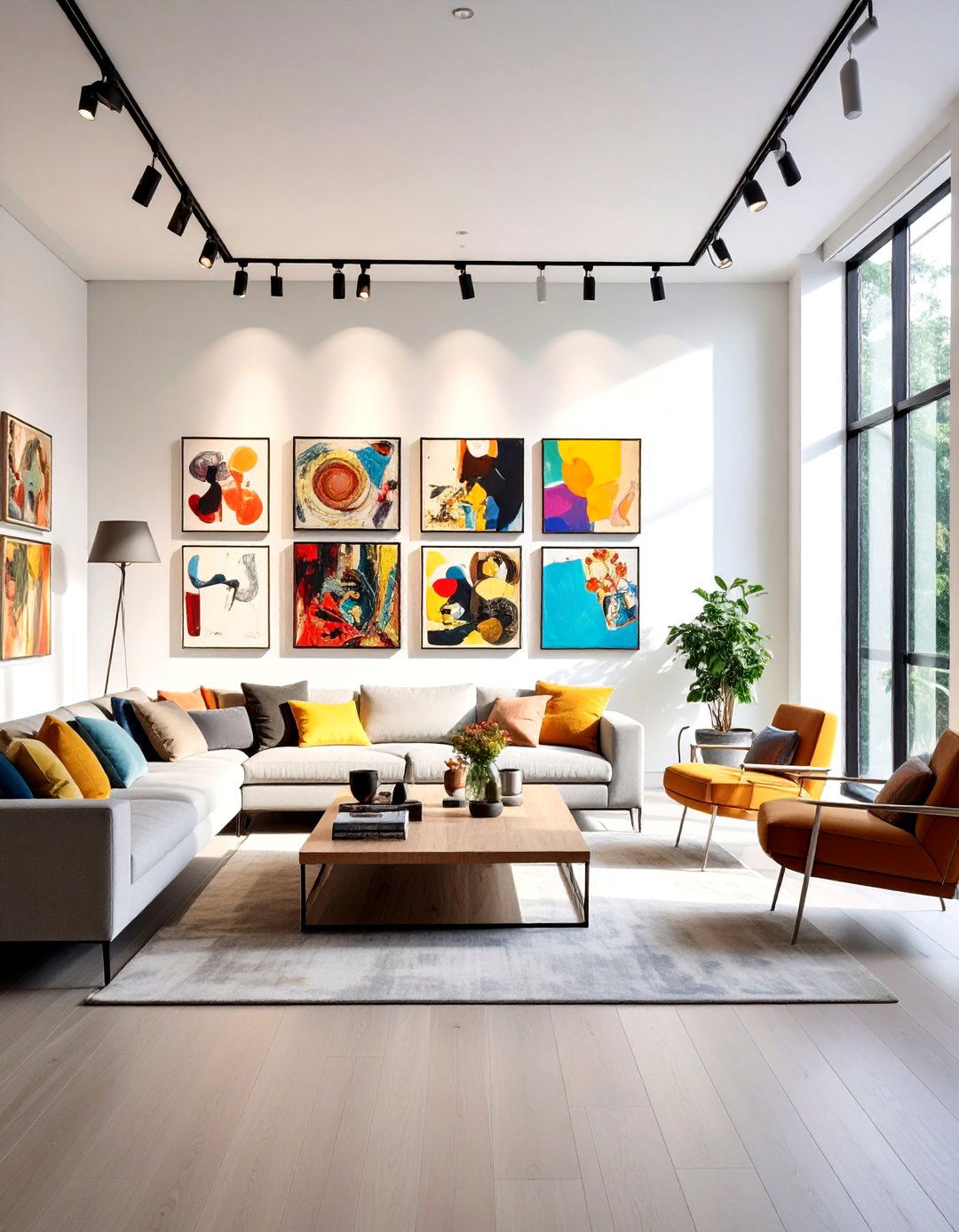 Picture Lighting Gallery Walls - 24 Living Room Lighting Ideas
