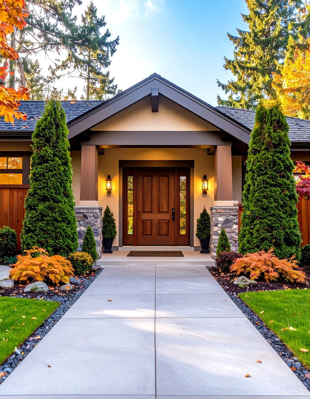 Pine Entrance Gateway Design - 24 Pine Tree Landscape Ideas