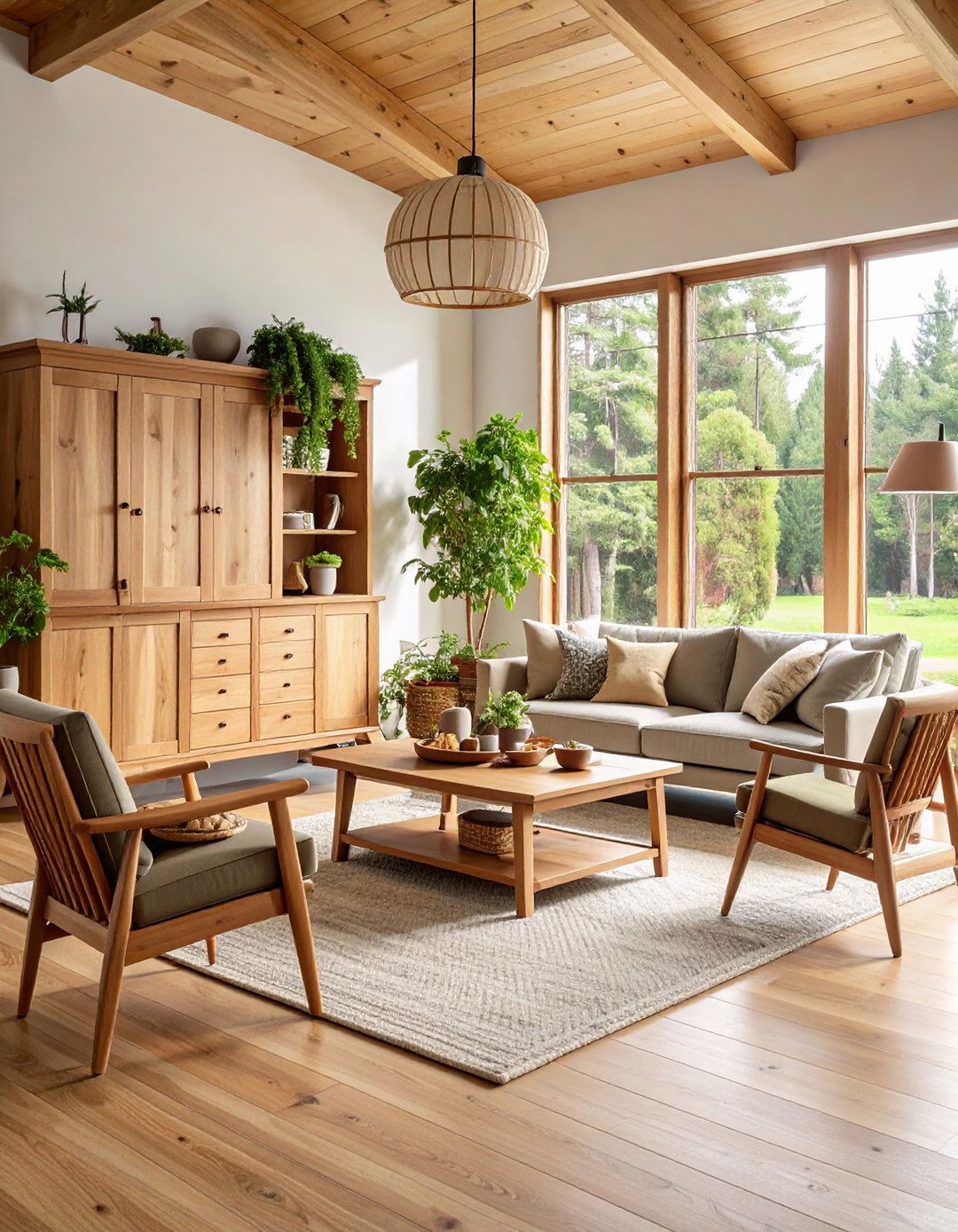 Pine Furniture Collection Room - 24 Primitive Living Room Ideas