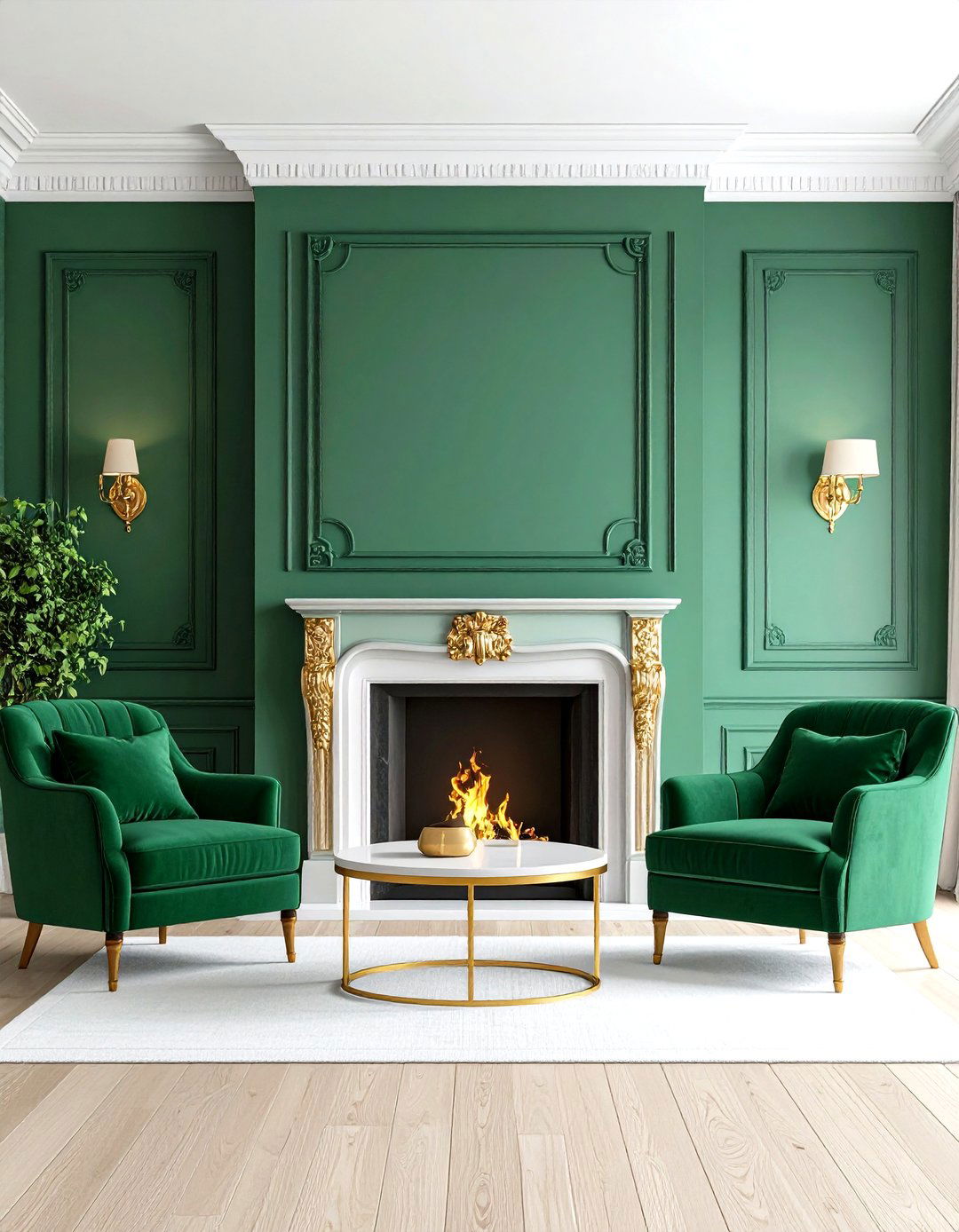 Pine Green Traditional Mantel - 24 Green Fireplace Ideas