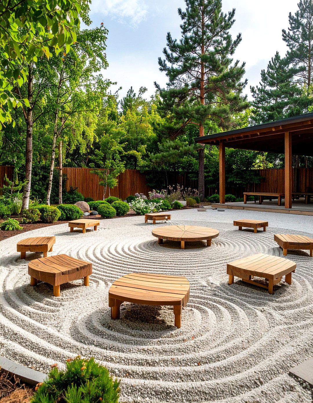 Pine Tree Meditation Circle - 24 Pine Tree Landscape Ideas