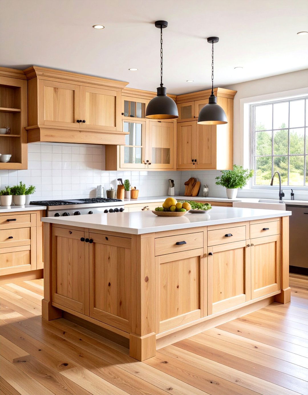 Pine Wood Kitchen Island - 24 Rustic Kitchen Island Ideas