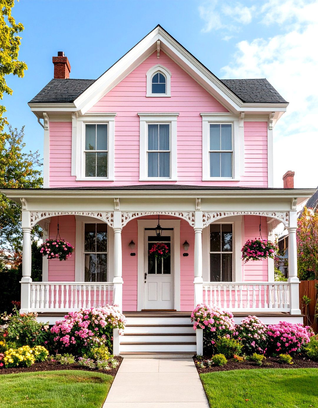 Pink Blush Unique Exterior Design - 24 Exterior House Colors & Inspiration