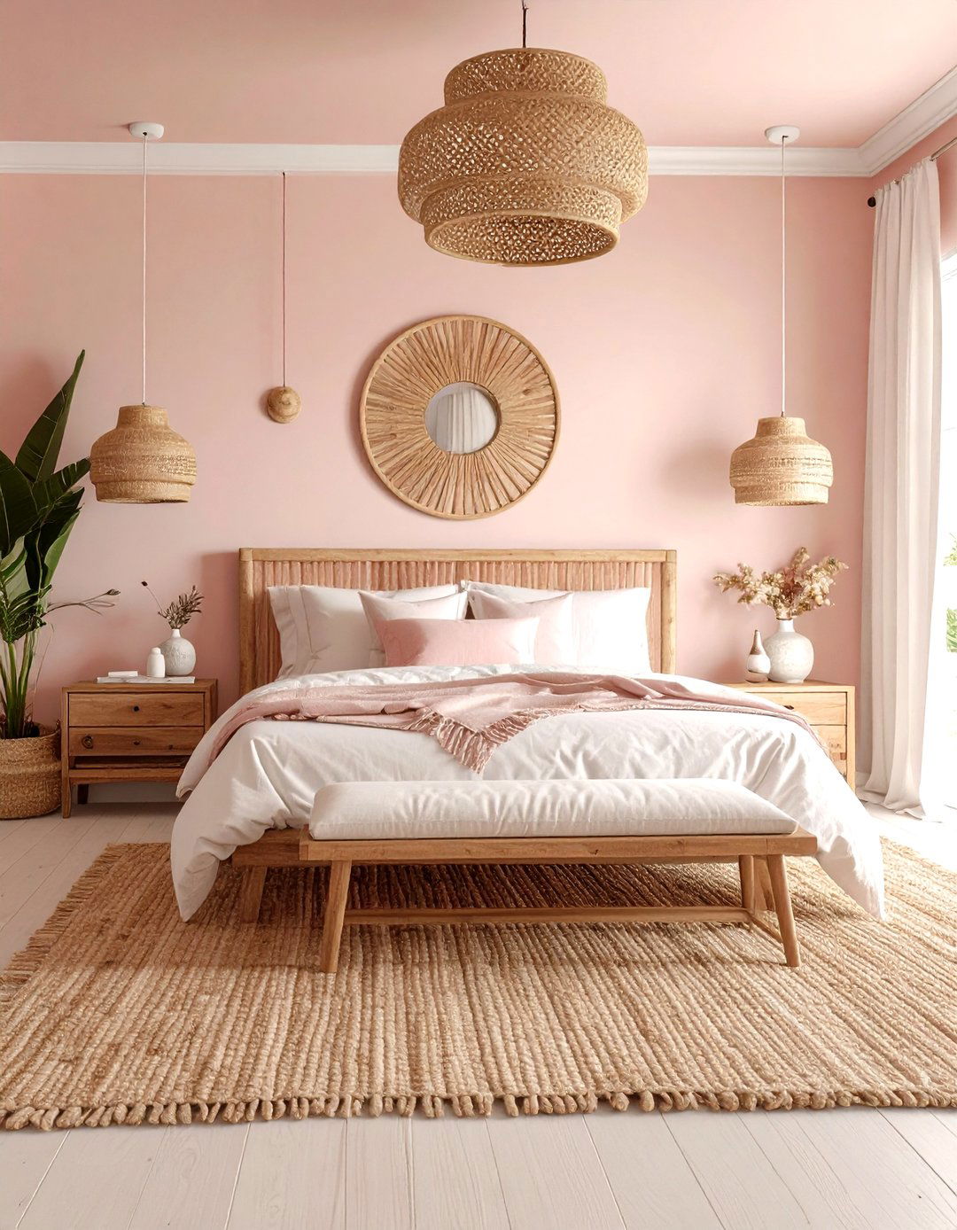 Pink Coastal Modern - 24 Bedroom Decor Ideas