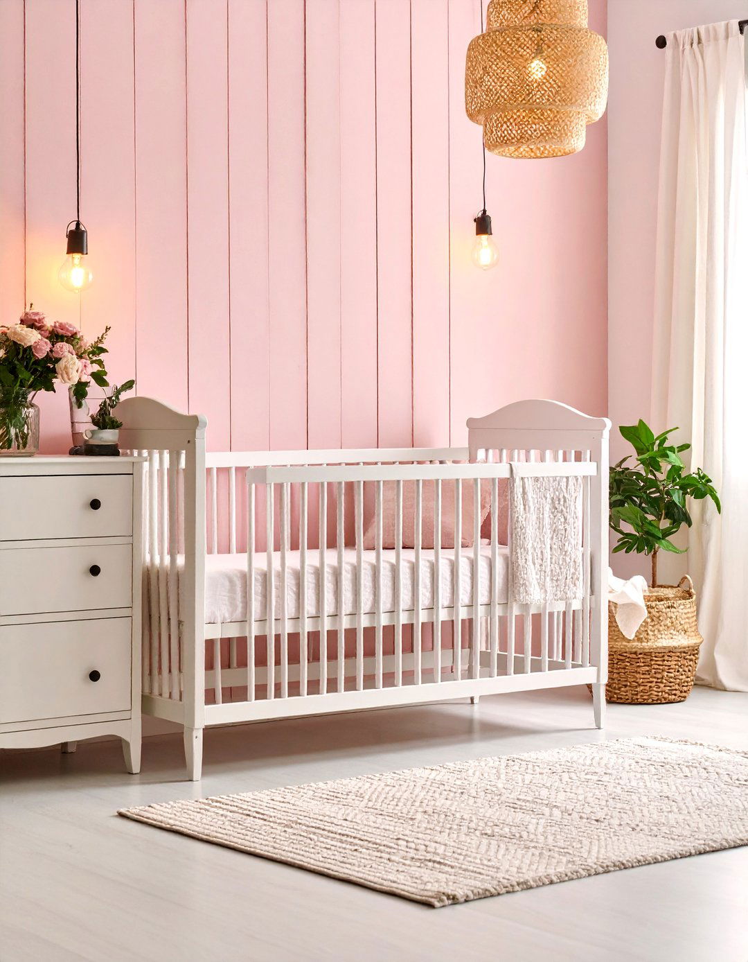 Pink Farmhouse Rustic Nursery Style - 24 Pink Nursery Ideas