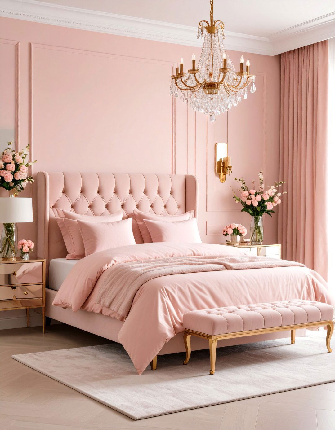 Pink Feminine Bedroom Design - 24 Bedroom Design Ideas