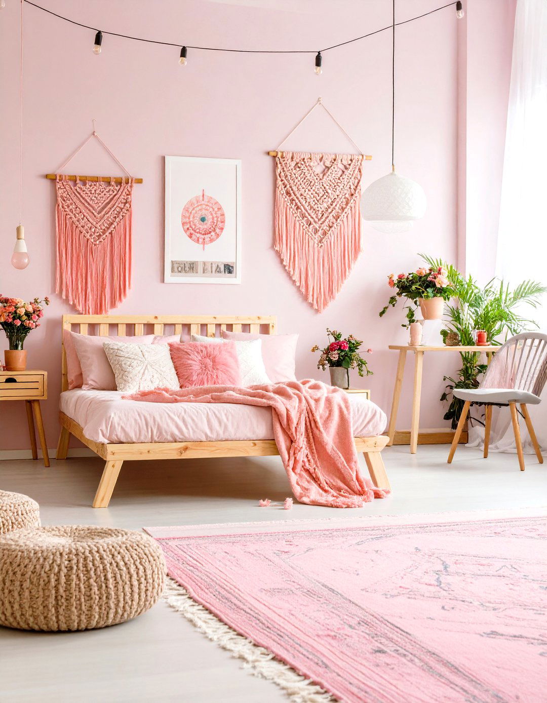 Pink Festival Dorm Theme - 24 Pink Dorm Room Ideas