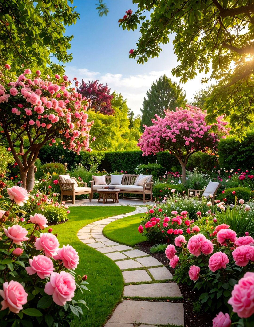 Pink Fragrant Garden Paradise - 24 Pink Garden Ideas